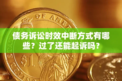 北京债务诉讼时效中断方式有哪些？过了还能起诉吗？