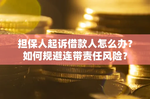 北京担保人起诉借款人怎么办？如何规避连带责任风险？