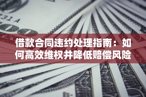 北京借款合同违约处理指南：如何高效维权并降低赔偿风险？